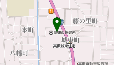 高槻市役所 口腔保健センターの地図画像