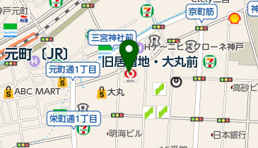 外貨両替専門店ワールドカレンシーショップ神戸店の地図画像