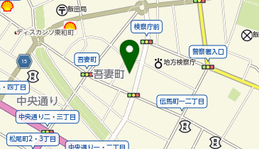 中部電力パワーグリッド株式会社飯田営業所停電、電柱・電線・メーターなどの地図画像