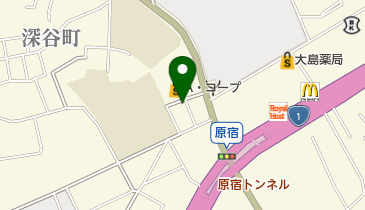 浜っ子原宿店の地図画像