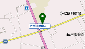 七飯郵便局 郵便の地図画像