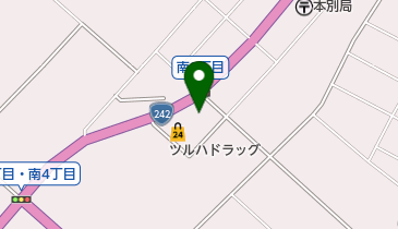 ツルハドラッグ本別店の地図画像