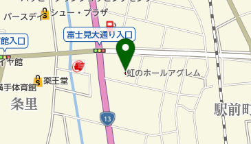 虹のホールアグレムよこての地図画像