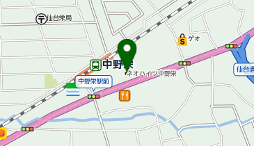 ピザーラ仙台新港店の地図画像