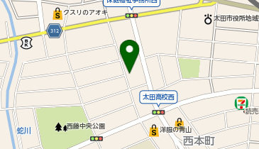 くらや太田店の地図画像