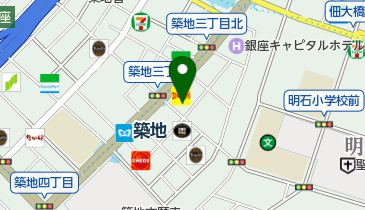 ネクサス築地店の地図画像
