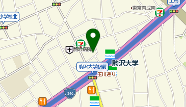 ナポリスタカ駒沢店の地図画像