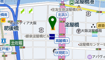 Sghrスガハラショップ淀屋橋の地図画像