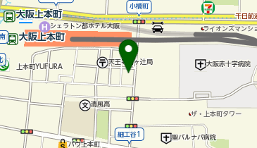 メガネ本舗上本町日赤前店の地図画像