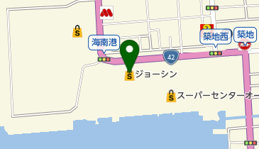 ジョーシン海南店キッズランドの地図画像