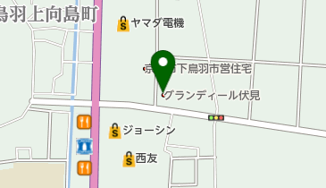 Reバース下鳥羽の地図画像