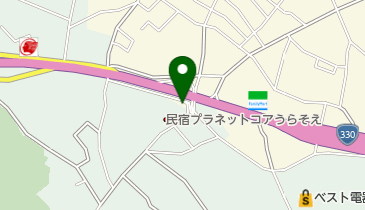 ヤンバルジェラートラ・ボウス店の地図画像