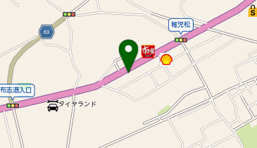 日本一たい焼志布志店の地図画像