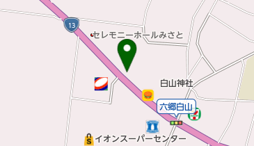 ミライフ東日本株式会社秋田店の地図画像