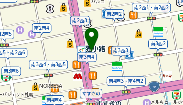 買取専門店ザ・ゴールド狸小路3丁目店の地図画像