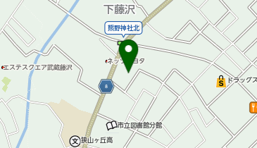 熊野神社の地図画像