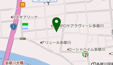 プレザングラン大田多摩川の地図画像