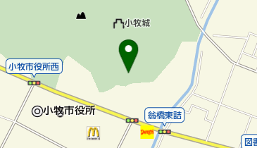 小牧市役所 教育委員会事務局 小牧山城史跡情報館の地図画像