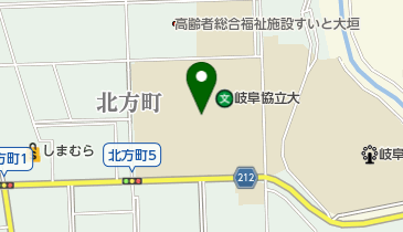 岐阜協立大学 体育センターの地図画像