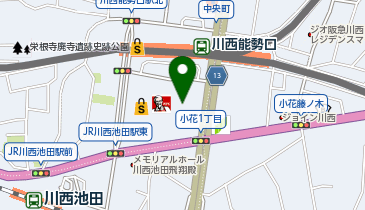 私のお針箱アステ川西店の地図画像