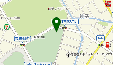 北九州市立 三萩野体育館の地図画像