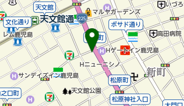 串かつにしやんの地図画像