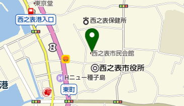 西之表市役所 市民会館の地図画像