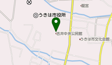 うきは市役所 学校教育課の地図画像