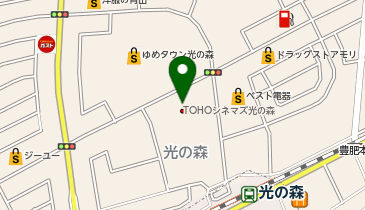 パリスジュリエットゆめタウン光の森店の地図画像