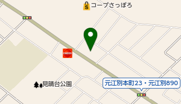 美容室秘密基地の地図画像