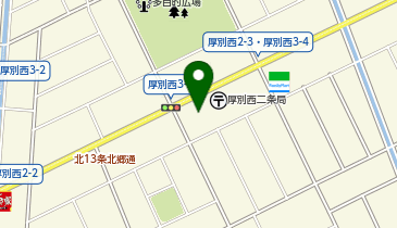 なの花薬局札幌厚別西店の地図画像
