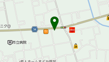 酒のTOP草加店の地図画像