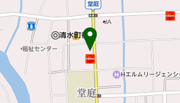 コインランドリー清水町堂庭店の地図画像
