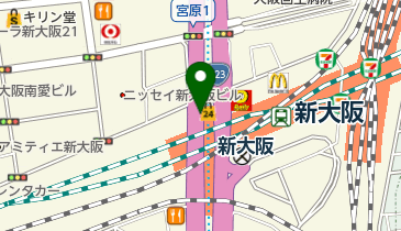 ロマン亭新大阪店の地図画像