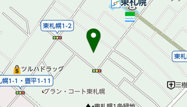 ホリデイスポーツクラブ東札幌店の地図画像
