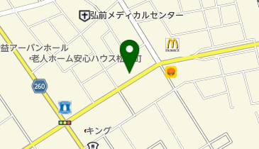 ハローランチ弘前店の地図画像