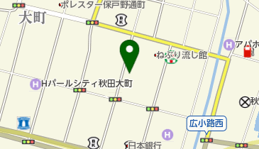 秋田県旅館ホテル生活衛生同業組合の地図画像