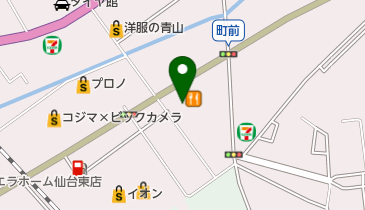 ワールドネットレンタカー株式会社東北本部仙台営業所の地図画像