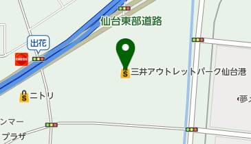 株式会社いたがき 三井アウトレットパーク仙台港店の地図画像