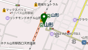 スクールゾーンエスパル山形店の地図画像