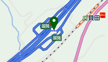 高速道上り線鬼わさび国見レストランの地図画像