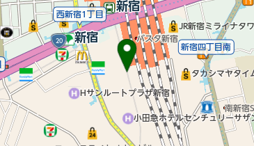 添好運新宿店の地図画像
