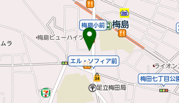 梅島Beautyの地図画像