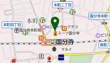 ビューティー フェイスミーツ国分寺店の地図画像