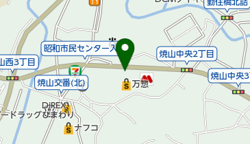 テンハーフ美容室の地図画像