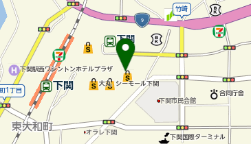 春光亭下関店の地図画像