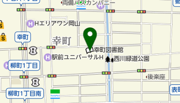岡山市役所 教育委員会事務局生涯学習部 生涯学習課 公民館振興室の地図画像