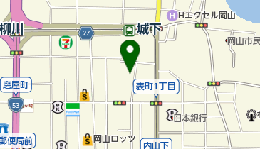 都市型保育園ポポラー岡山表町園の地図画像