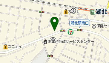 日本亭湖北台店の地図画像