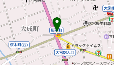 囲碁さくらぎの地図画像